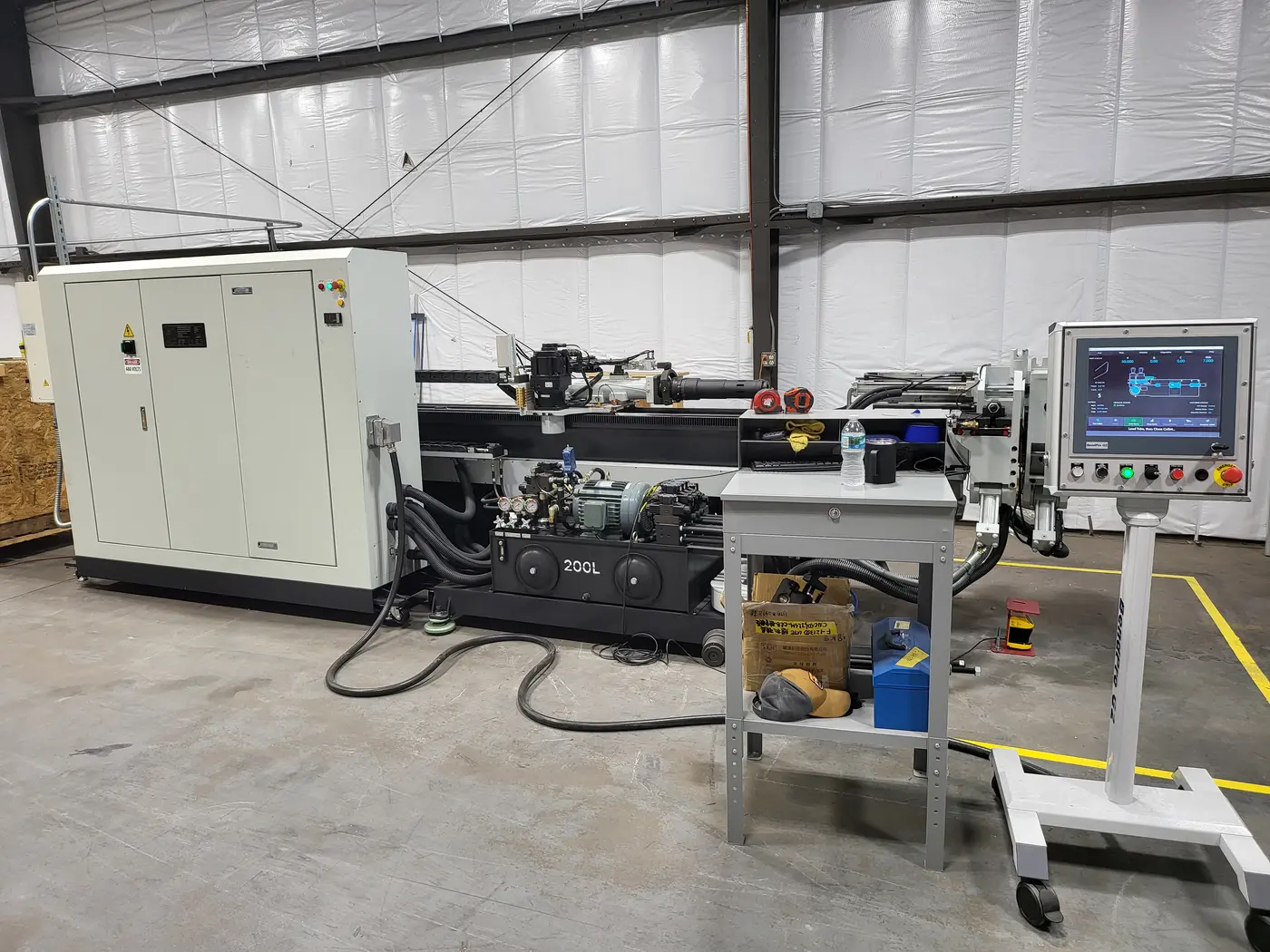 CNC tube bending machine.